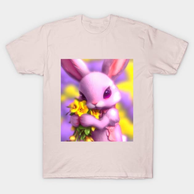 Cute Bunny T-Shirt by MellowLazy